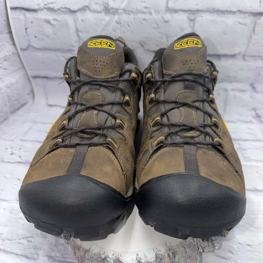 Keen Targhee II Waterproof Hiking Shoes Mens Size 14 Brown Leather
